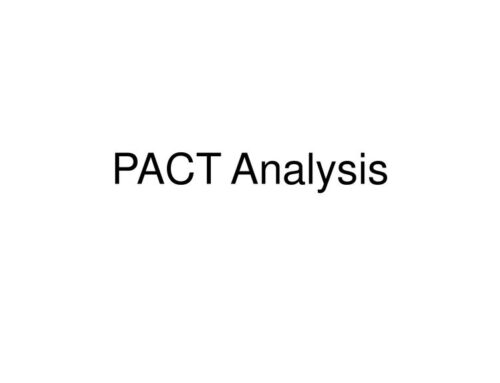 PACT Scoping Technique / Analysis: A Human-Centered Design Framework